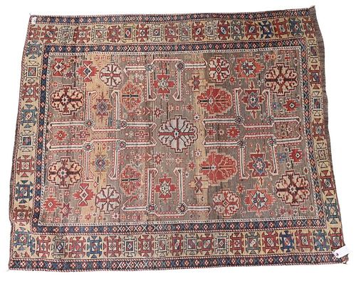 CAUCASIAN ORIENTAL THROW RUG 4  37728f