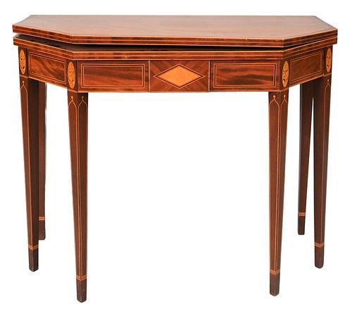 FEDERAL MAHOGANY CARD TABLE HAVING 377296