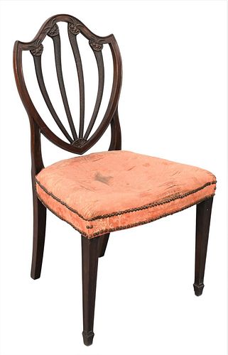 HEPPLEWHITE SIDE CHAIR WITH SHIELD 37729c