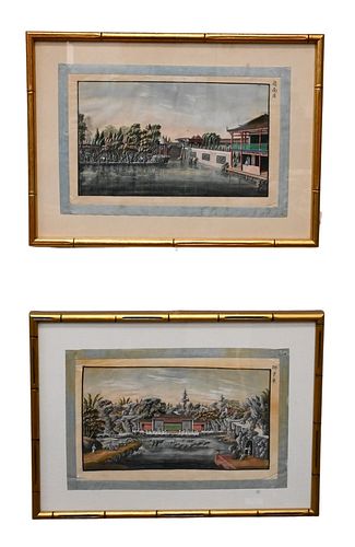 SET OF FOUR CHINESE PAINTINGS,