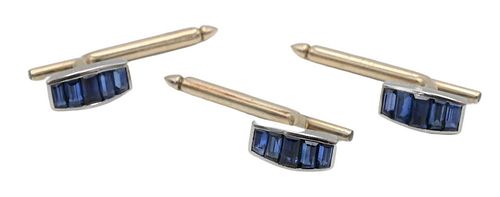 14 KARAT WHITE GOLD AND BLUE SAPPHIRE 3772d8