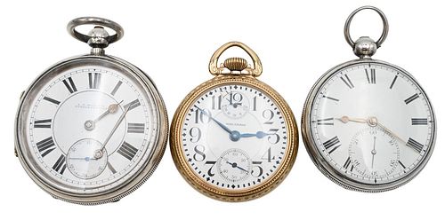 THREE POCKET WATCHES TO INCLUDE 3772e9