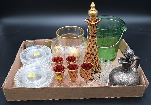 GROUP OF GLASS, TO INCLUDE CRANBERRY