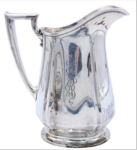 STERLING SILVER WATER PITCHER,
