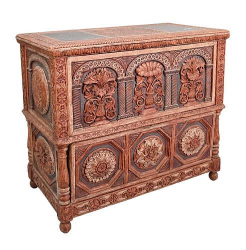 CARVED CHEST HAVING REMOVABLE 377336