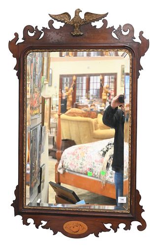 MAHOGANY FEDERAL STYLE MIRROR  377343