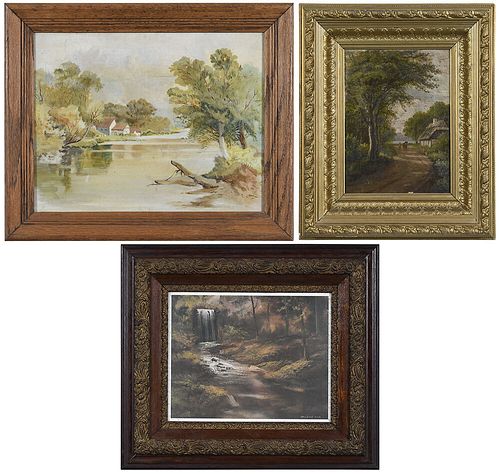 THREE BRITISH SCHOOL LANDSCAPES(19th