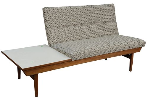 THAYER COGGIN SETTEE WITH SIDE 379abb