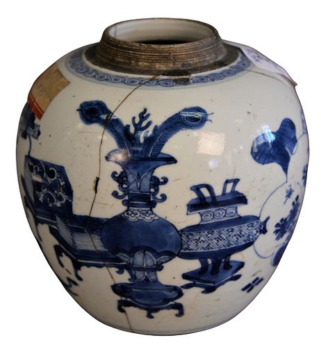 CHINESE GINGER JAR HAVING BLUE 379b77