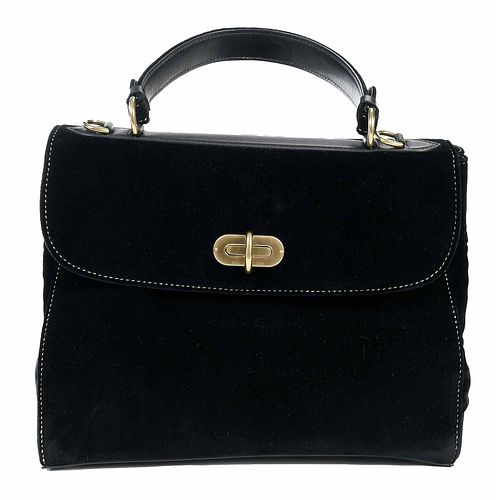 RALPH LAUREN TIFFIN BAGblack velvet  379b7c