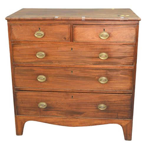 GEORGE IV MAHOGANY CHEST CIRCA 379bda