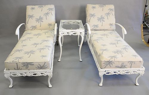 THREE PIECE OUTDOOR SET ATTRIBUTED