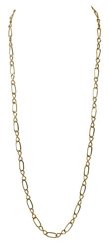 14KT. NECKLACEfancy link chain,