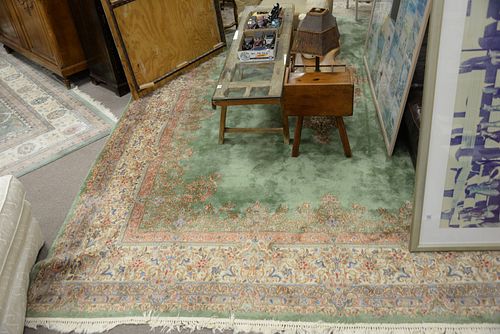 ROOM SIZE KIRMAN ORIENTAL CARPET,