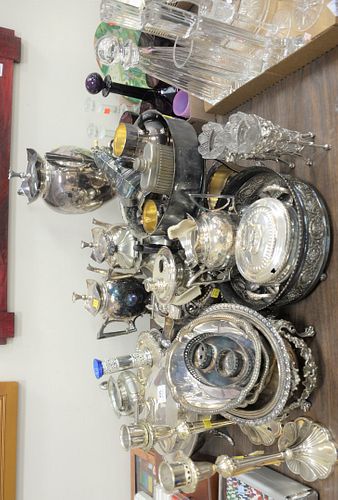 LARGE LOT OF SILVER PLATE TO INCLUDE 379cdc