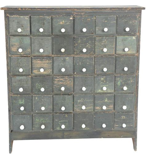 THIRTY SIX DRAWER APOTHECARY CABINET 379d4d