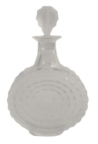 LALIQUE PARME CRYSTAL DECANTER, FROSTED