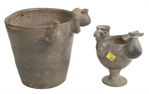 TWO ANCIENT POTTERY VESSELS TO 379e06