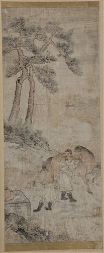 18TH CENTURY CHINESE FRAMED SCROLL 379e8a