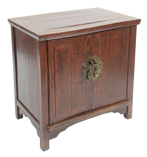 CHINESE TWO DOOR CABINET WITH REMNANTS