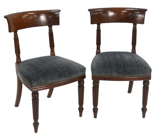 SET OF SIX GEORGE IV MAHOGANY DINING 379f3a