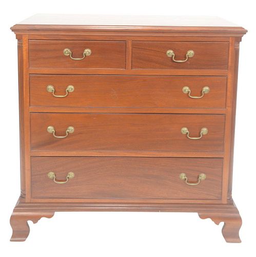 CHIPPENDALE STYLE MAHOGANY CHEST