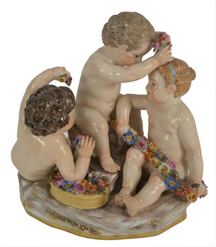 MEISSEN FIGURAL GROUP HAVING THREE 379f6b