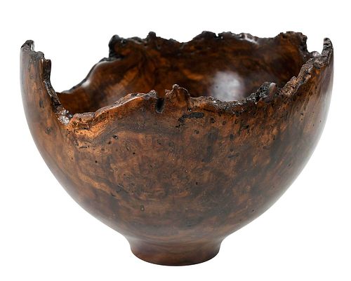 RUDE OSOLNIK WALNUT BURL BOWL New 379fb9