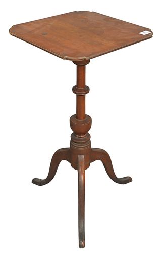 CHERRY CANDLE STAND WITH SHAPED TOP