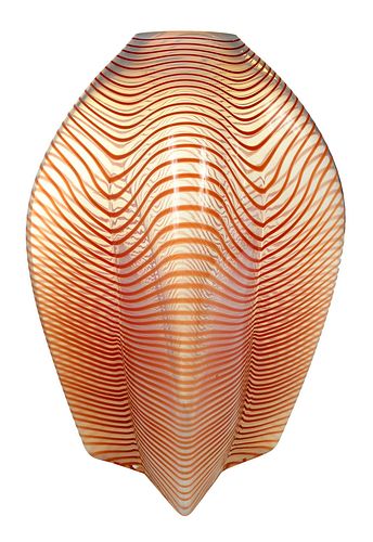 STEPHEN ROLFE POWELL GLASS VASE(Alabama/Kentucky,