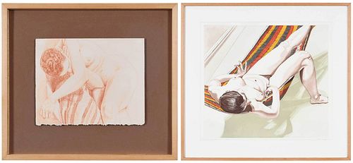 TWO PHILIP PEARLSTEIN PRINTS New 37a01b