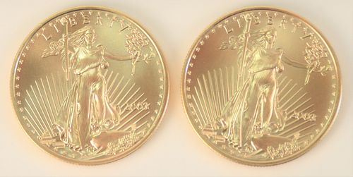TWO GOLD EAGLES 2003 1 OZ EACH Two 37a0c7