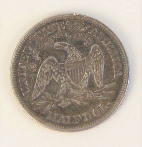 1863 SEATED LIBERTY HALF DOLLAR.1863