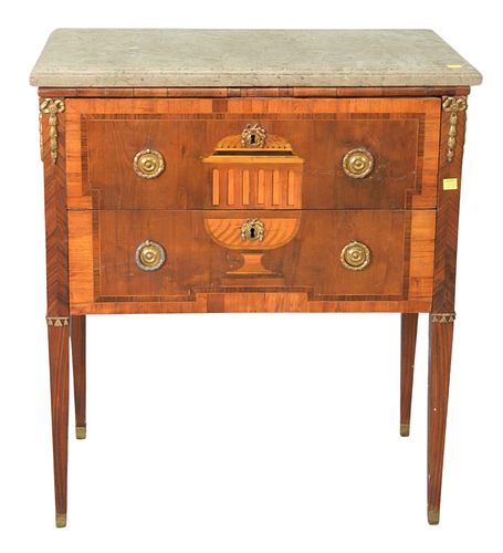 LOUIS XV COMMODE WITH MARBLE TOP  37a0eb