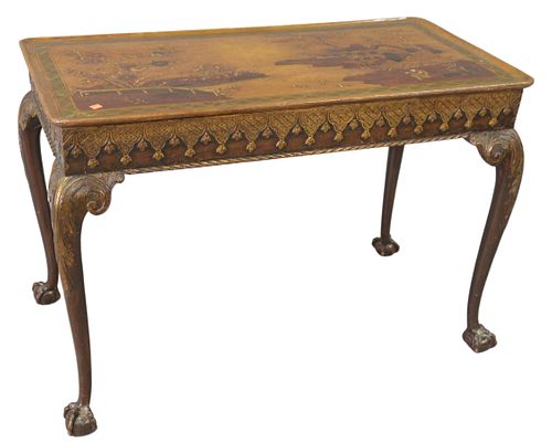 CHINOISERIE DECORATED TABLE, WITH