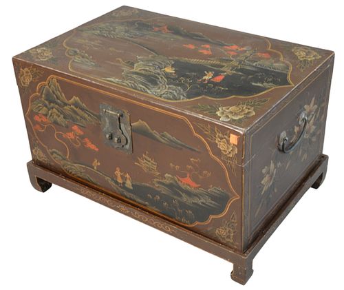 CHINOISERIE DECORATED LIFT TOP 37a0fb