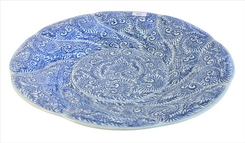 CHINESE BLUE AND WHITE CHARGER  37a11f