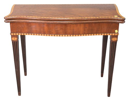 GEORGE III MAHOGANY GAME TABLE  37a183