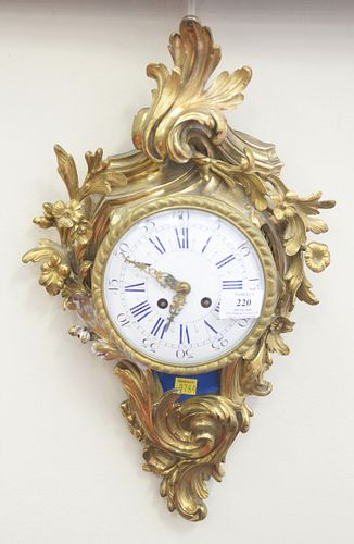 LOUIS XV STYLE FRENCH WALL CLOCK,