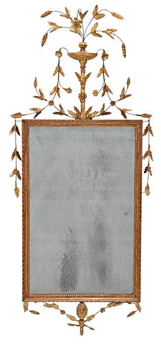 FINE ADAM CARVED AND GILTWOOD MIRRORBritish,