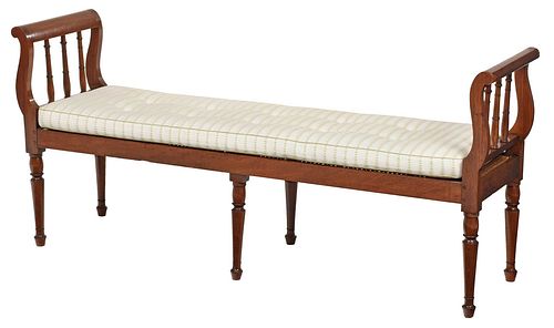 REGENCY STYLE CANED AND UPHOLSTERED 37a1da