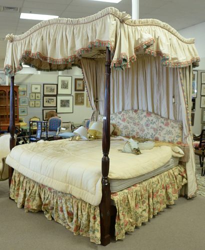 CUSTOM MADE KING SIZE CANOPY BED,