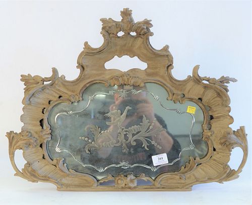 ROCOCO STYLE MIRROR WITH ETCHED 37a1ed