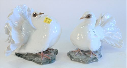 PAIR ROSENTHAL DOVE BIRD FIGURES  37a249