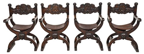 SET OF FOUR SPANISH BAROQUE STYLE 37a256