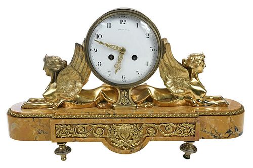 TIFFANY & CO. GILT BRONZE AND MARBLE