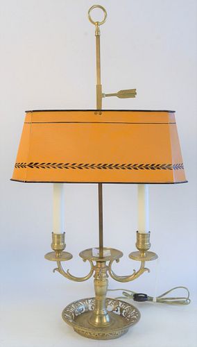 FRENCH BOUILLOTTE BRASS TABLE LAMP  37a278