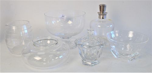 SIX PIECE CRYSTAL GROUP TO INCLUDE 37a28d