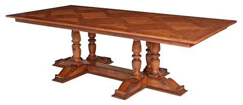 BAROQUE STYLE WALNUT AND FRUITWOOD