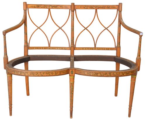 EDWARDIAN DOUBLE CHAIR BACK SETTEE  37a2c0